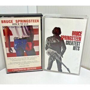 Vtge BRUCE SPRINGSTEEN Cassette Tape Greatest Hits & Born in the U.S.A  lot of 2